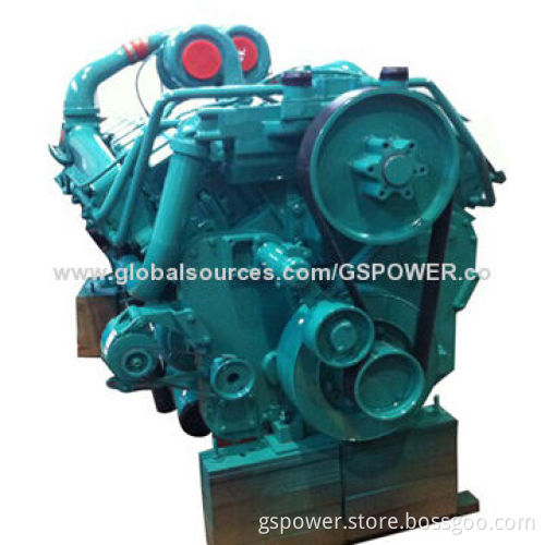 4-cycle 16-cylinder turbocharged marine engine for genset